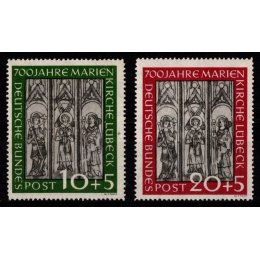 1951 - Vesttyskland - AFA 1102-03 - Komplet sæt - Postfrisk.